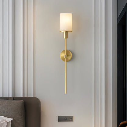 Tracie Classic Alabaster Wall Sconce - Elegant Design, Soft Glow Light