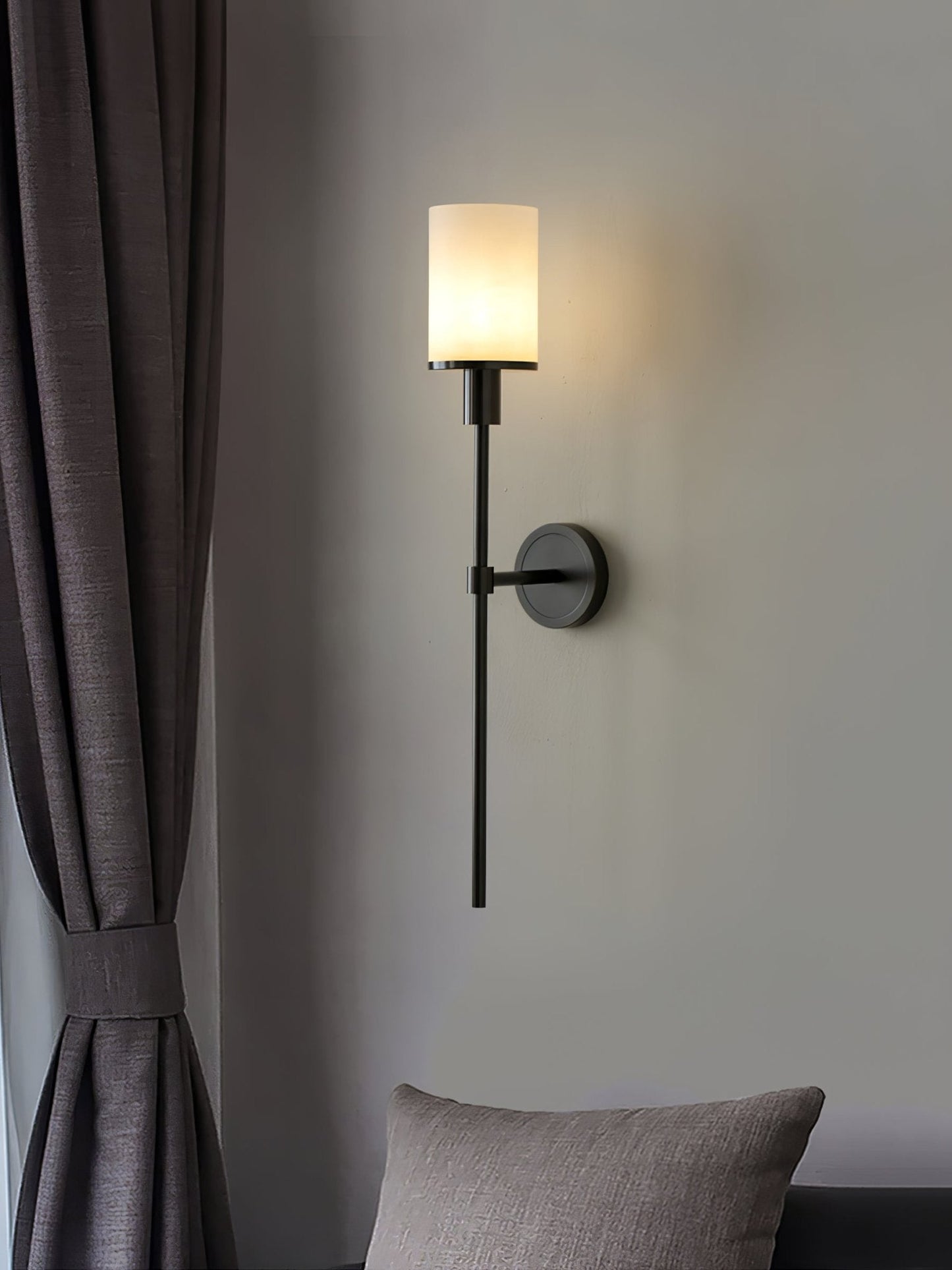 Tracie Classic Alabaster Wall Sconce - Elegant Design, Soft Glow Light