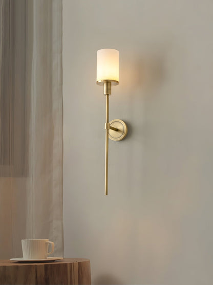 Tracie Classic Alabaster Wall Sconce - Elegant Design, Soft Glow Light