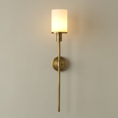 Tracie Classic Alabaster Wall Sconce - Elegant Design, Soft Glow Light