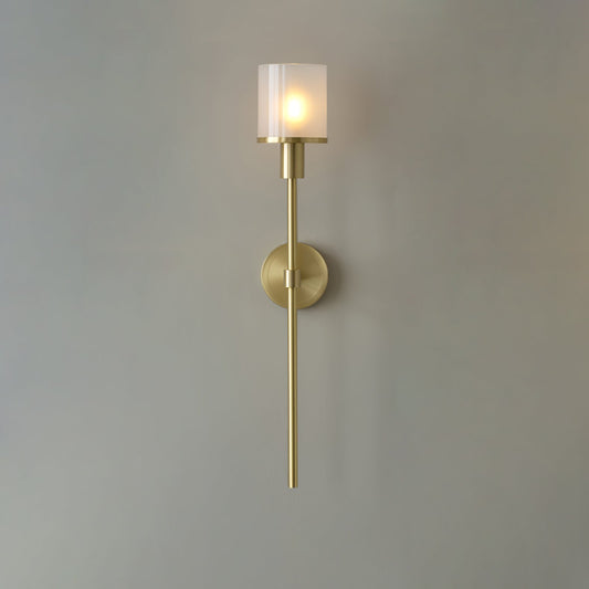 Tracie Classic Alabaster Wall Sconce - Elegant Design, Soft Glow Light