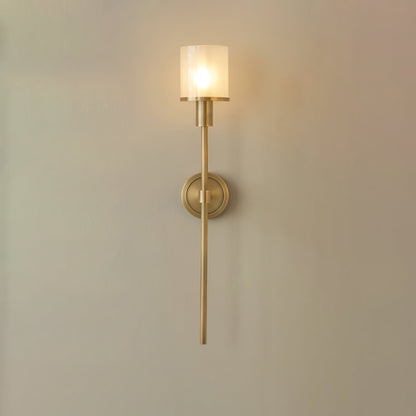 Tracie Classic Alabaster Wall Sconce - Elegant Design, Soft Glow Light
