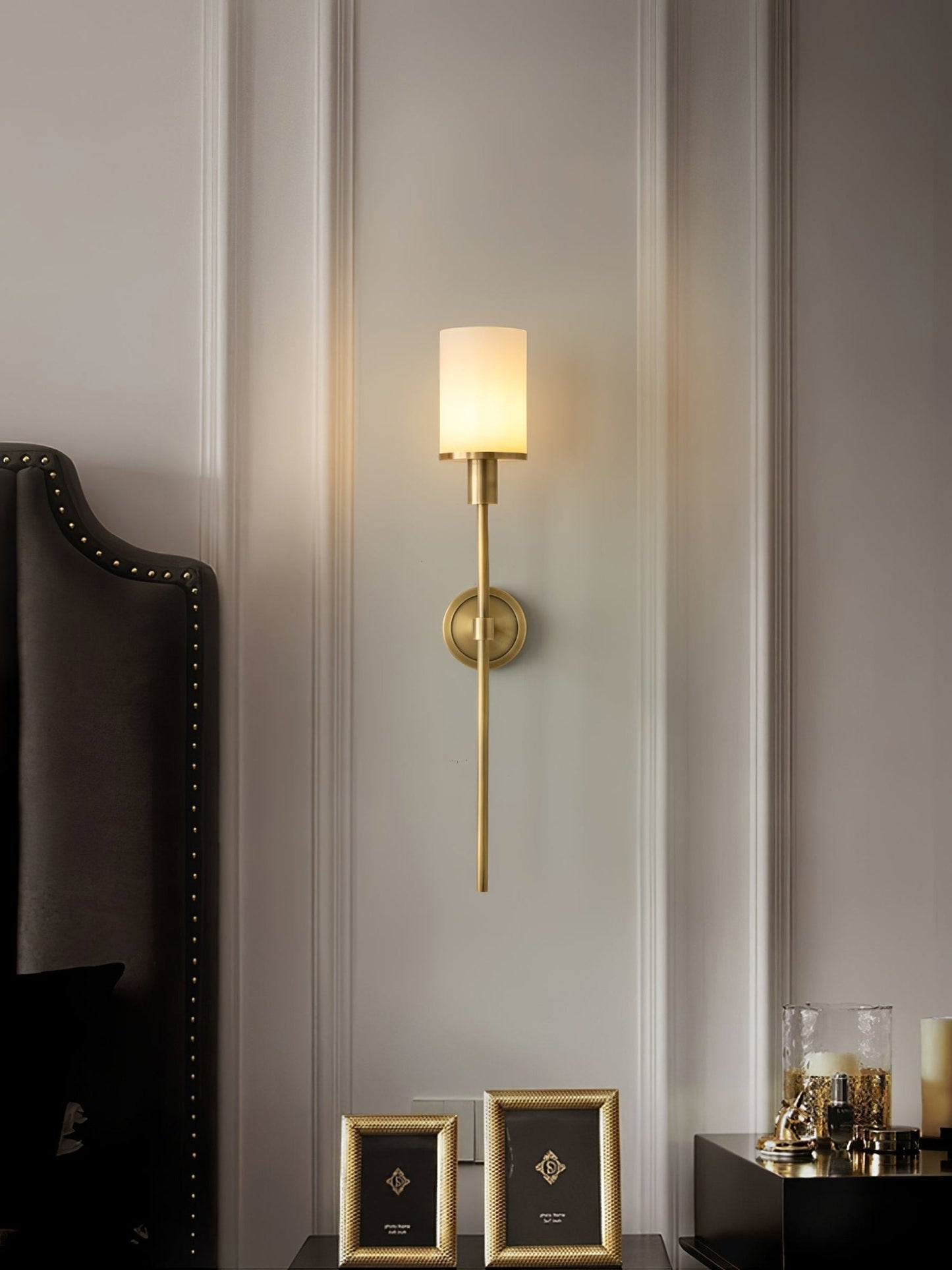 Tracie Classic Alabaster Wall Sconce - Elegant Design, Soft Glow Light