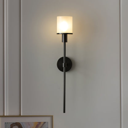 Tracie Classic Alabaster Wall Sconce - Elegant Design, Soft Glow Light