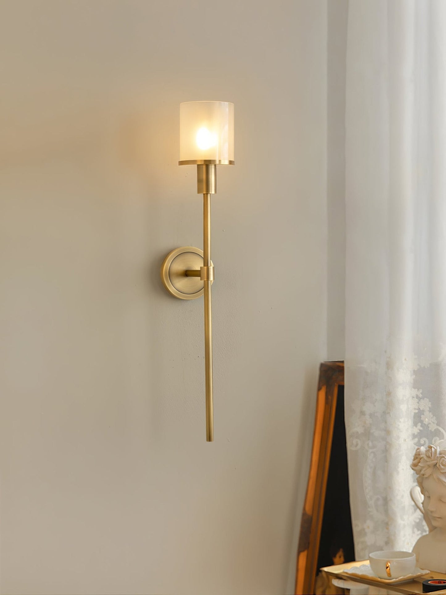 Tracie Classic Alabaster Wall Sconce - Elegant Design, Soft Glow Light