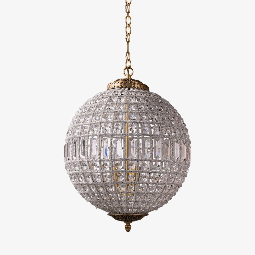 Elegant Gold Globe Chandelier with Adjustable Brightness and Modern De