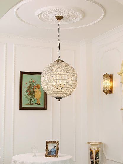 Elegant Gold Globe Chandelier with Adjustable Brightness and Modern De