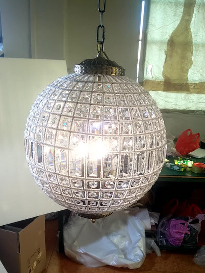 Elegant Gold Globe Chandelier with Adjustable Brightness and Modern De