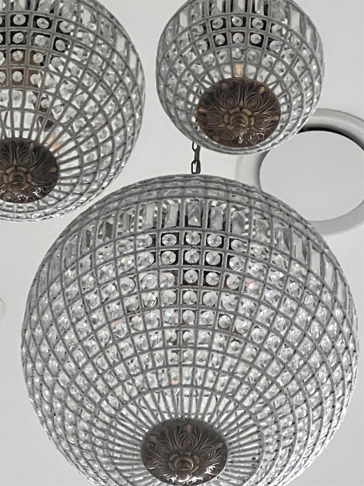Elegant Gold Globe Chandelier with Adjustable Brightness and Modern De