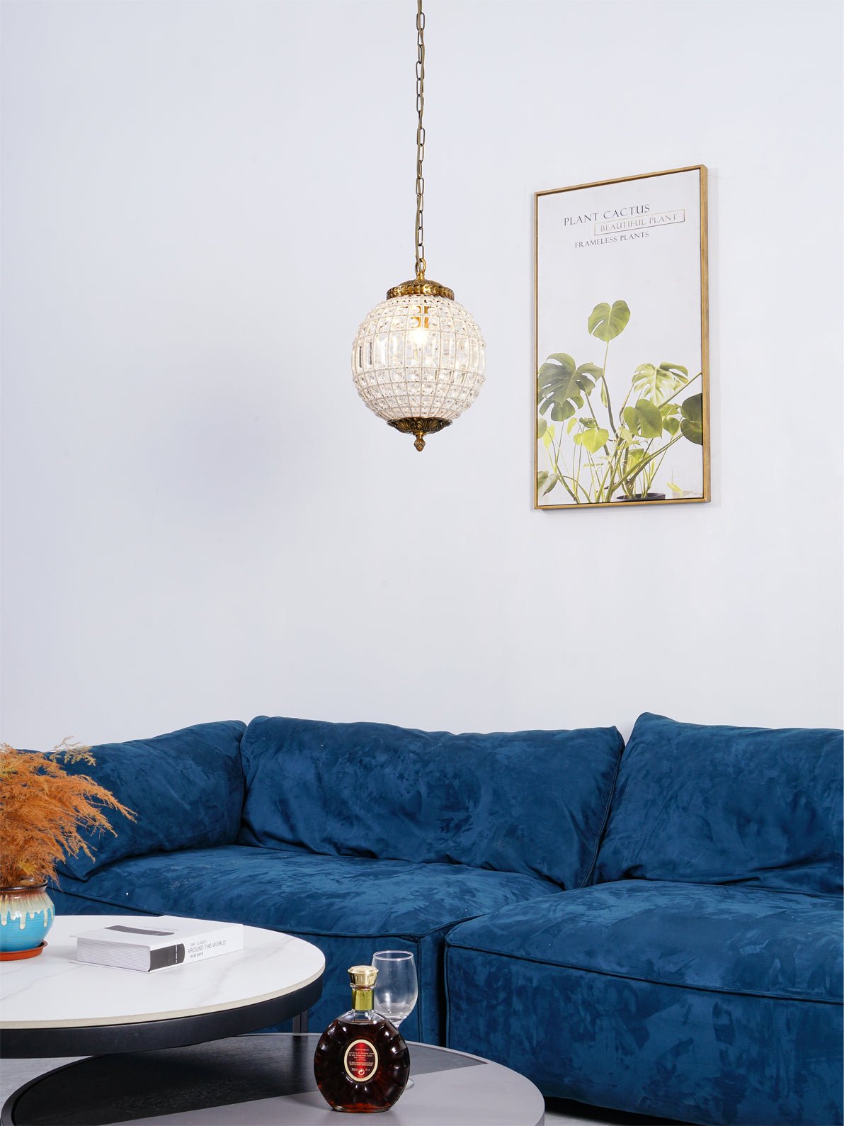 Elegant Gold Globe Chandelier with Adjustable Brightness and Modern De