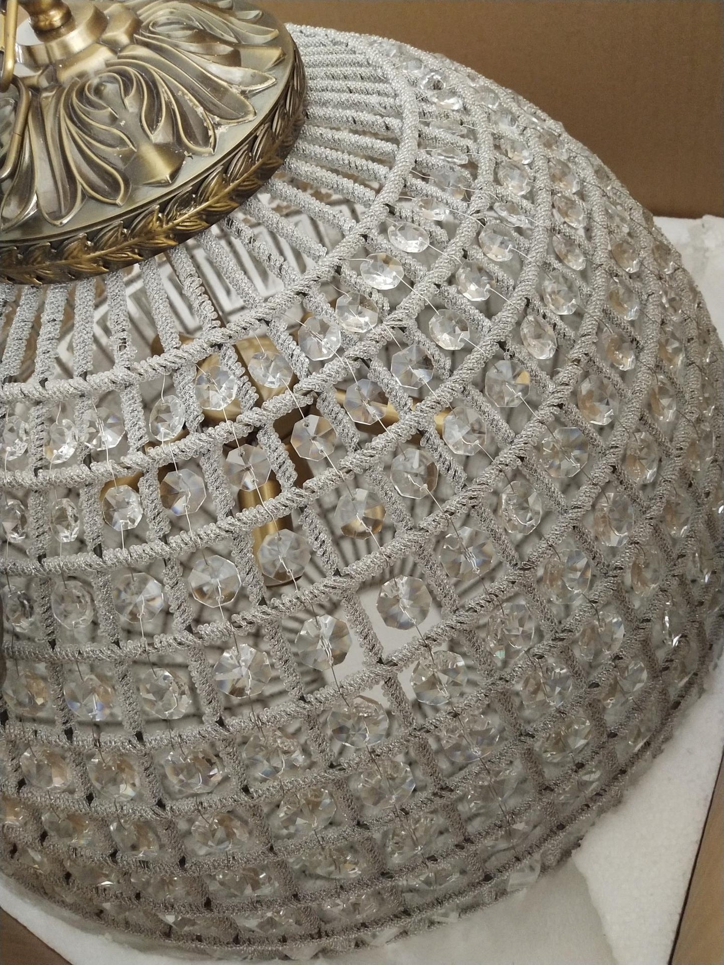 Elegant Gold Globe Chandelier with Adjustable Brightness and Modern De