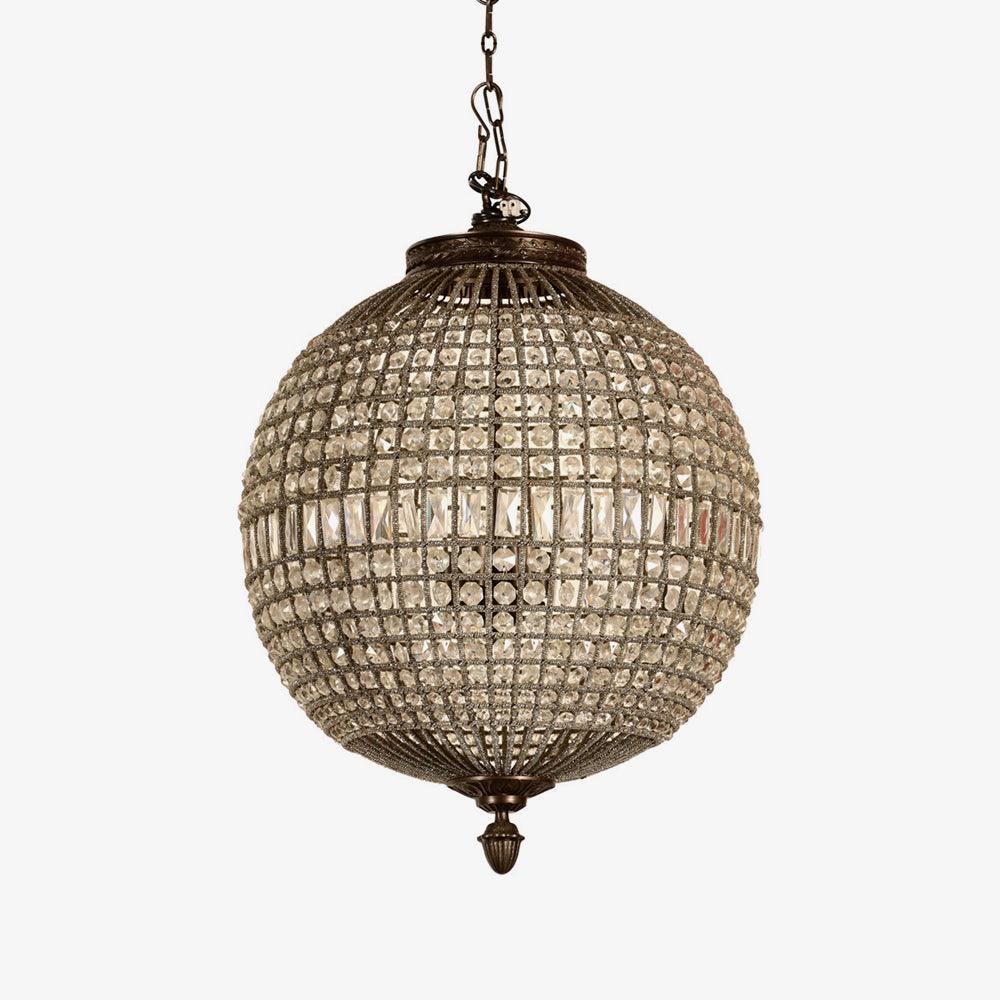 Elegant Gold Globe Chandelier with Adjustable Brightness and Modern De