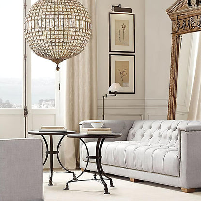 Elegant Gold Globe Chandelier with Adjustable Brightness and Modern De