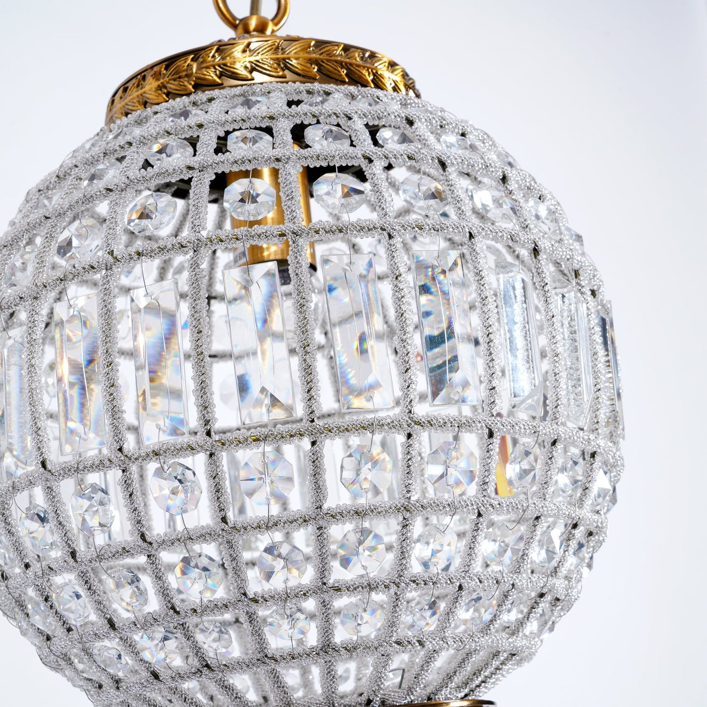 Elegant Gold Globe Chandelier with Adjustable Brightness and Modern De