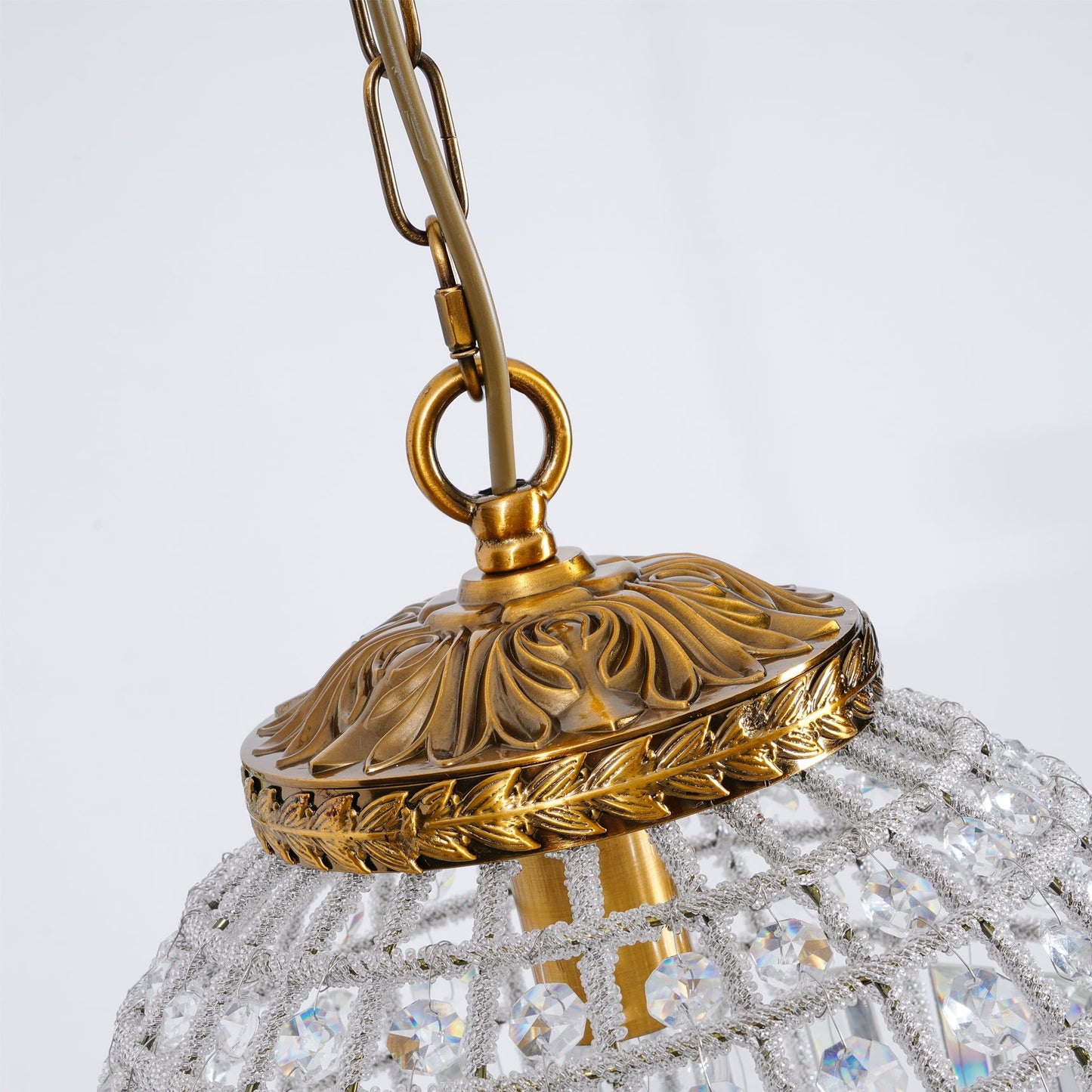 Elegant Gold Globe Chandelier with Adjustable Brightness and Modern De