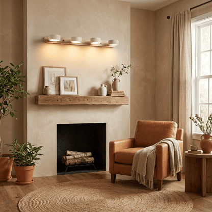 Travertine Duo Rechargeable Wall Light - Wireless, Adjustable Brightne