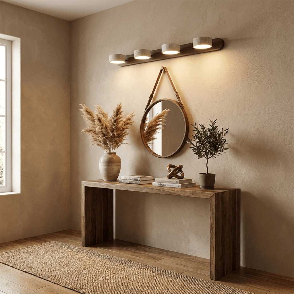 Travertine Duo Rechargeable Wall Light - Wireless, Adjustable Brightne