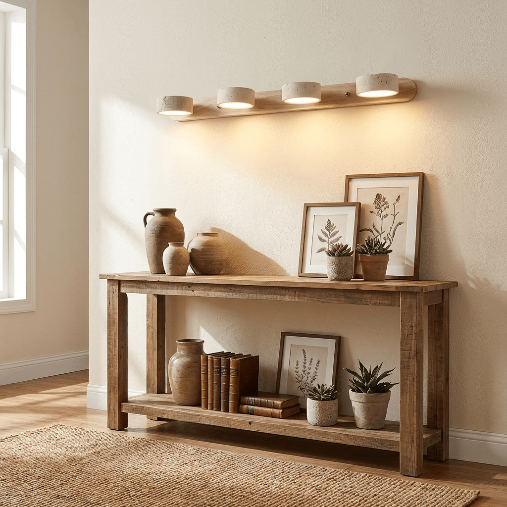 Travertine Duo Rechargeable Wall Light - Wireless, Adjustable Brightne