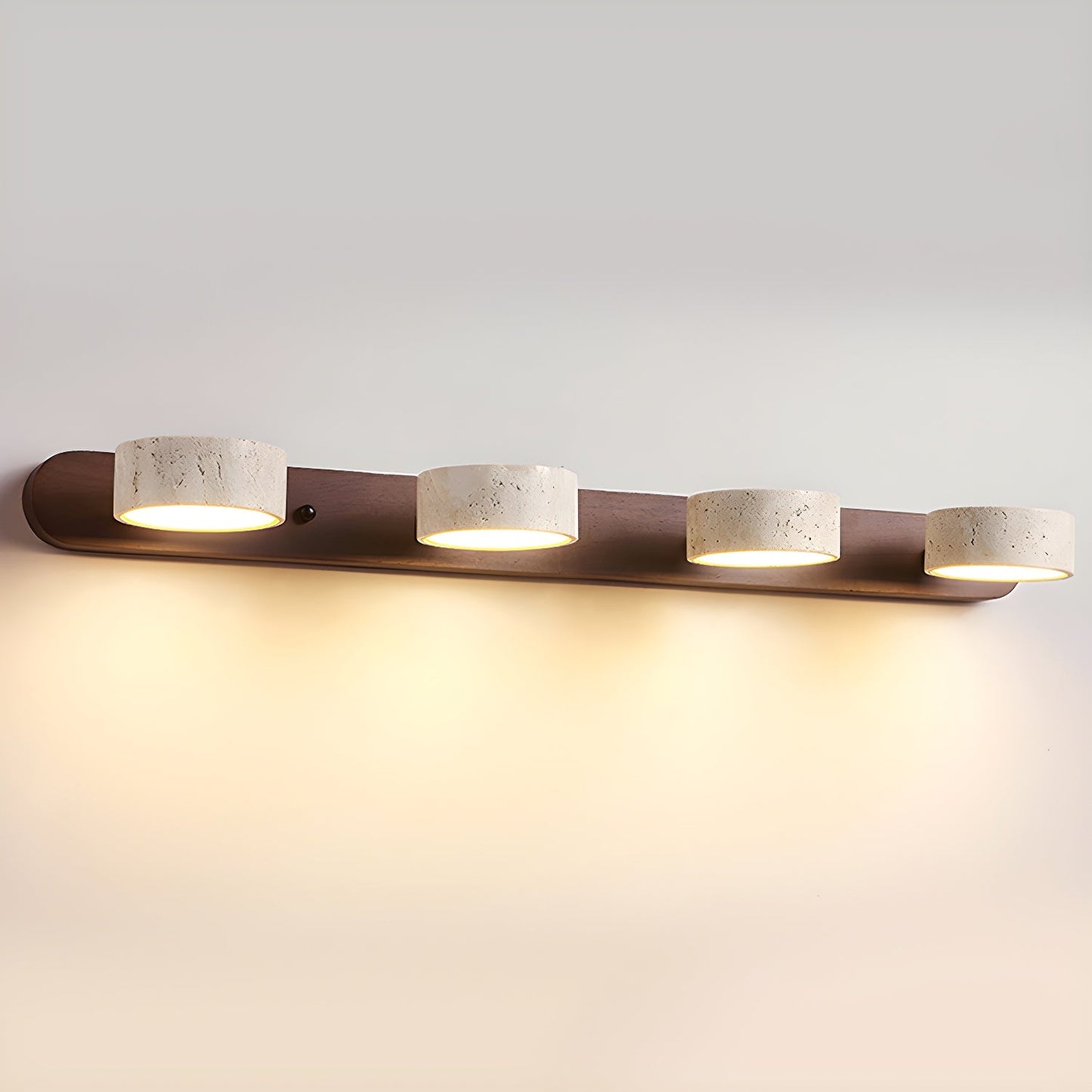 Travertine Duo Rechargeable Wall Light - Wireless, Adjustable Brightne