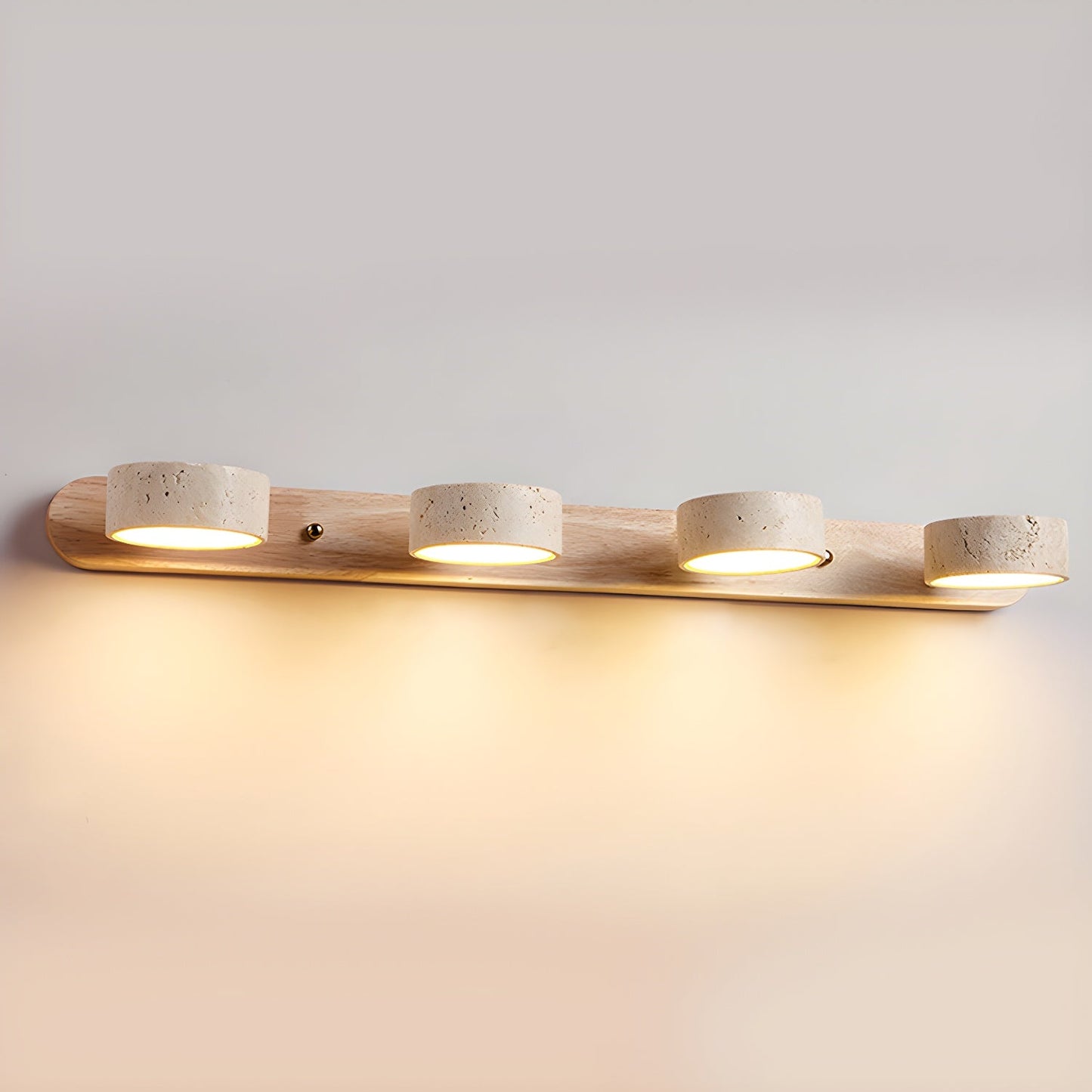 Travertine Duo Rechargeable Wall Light - Wireless, Adjustable Brightne