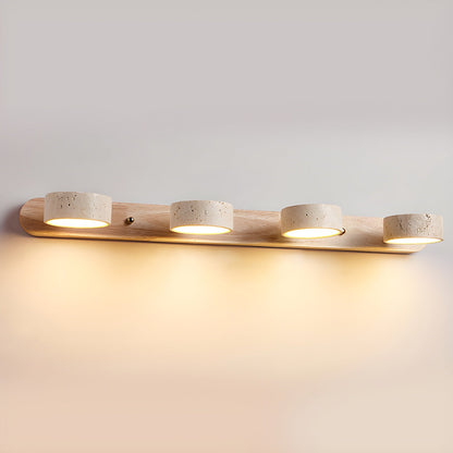 Travertine Duo Rechargeable Wall Light - Wireless, Adjustable Brightne