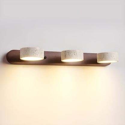 Travertine Duo Rechargeable Wall Light - Wireless, Adjustable Brightne
