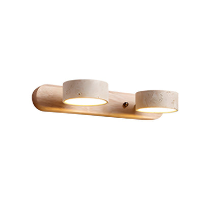 Travertine Duo Rechargeable Wall Light - Wireless, Adjustable Brightne