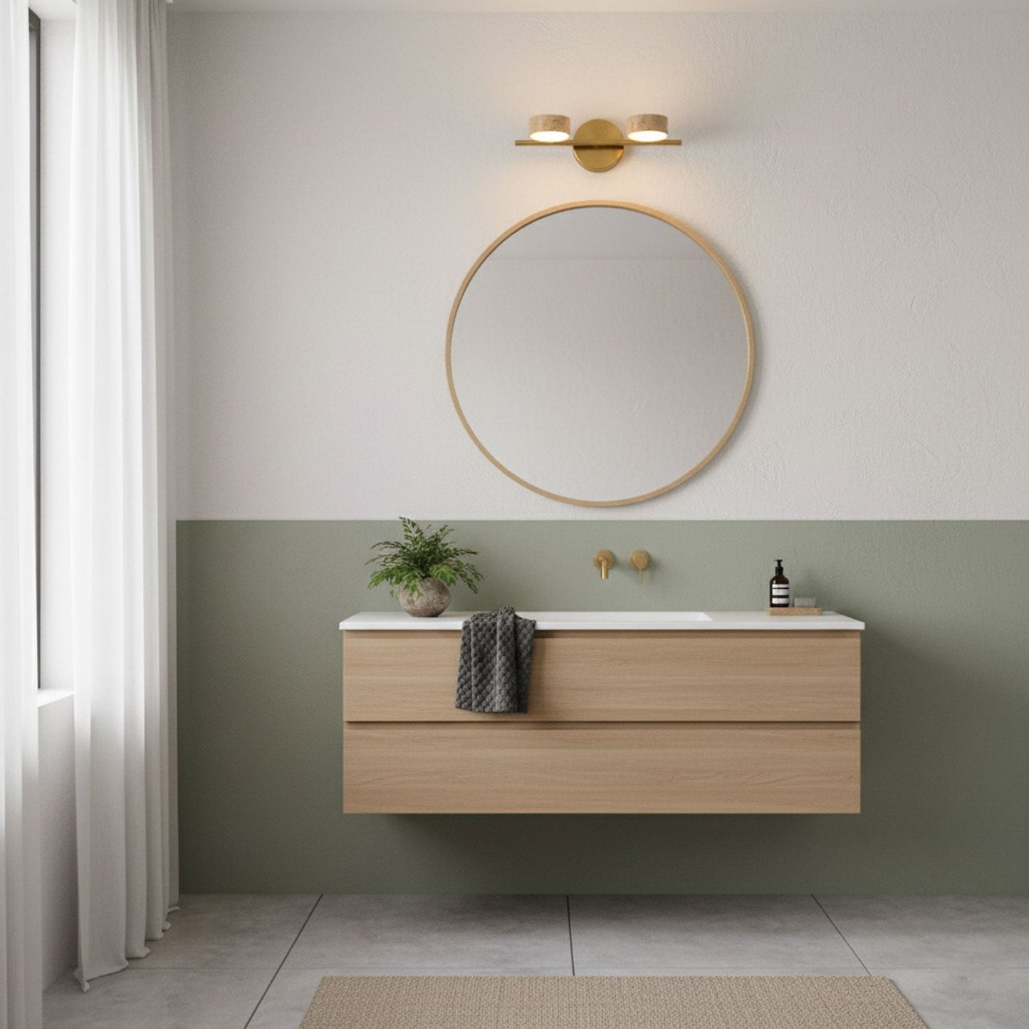 Traviso Beam LED Vanity Light - Dimmable, Modern Design, Energy Effici