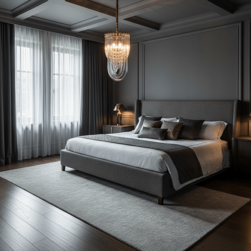 Elegant Trevi Glass Chandelier - Adjustable Height, Energy Efficient