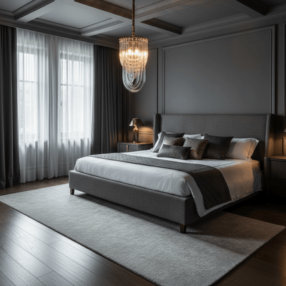Elegant Trevi Glass Chandelier - Adjustable Height, Energy Efficient
