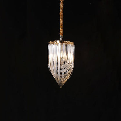 Elegant Trevi Glass Chandelier - Adjustable Height, Energy Efficient