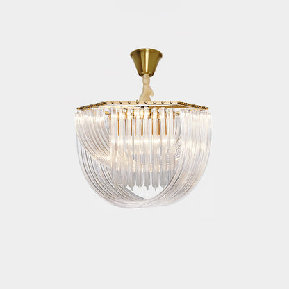 Elegant Trevi Glass Chandelier - Adjustable Height, Energy Efficient