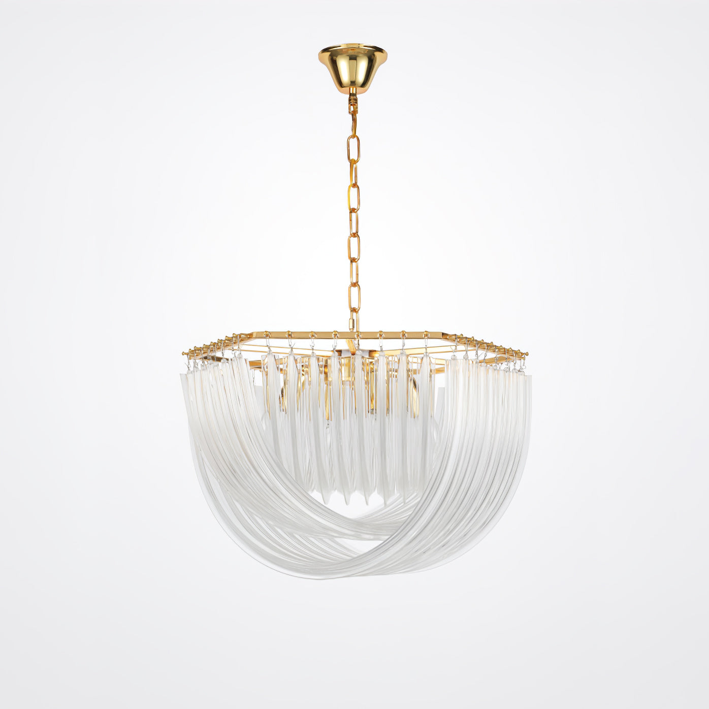 Elegant Trevi Glass Chandelier - Adjustable Height, Energy Efficient