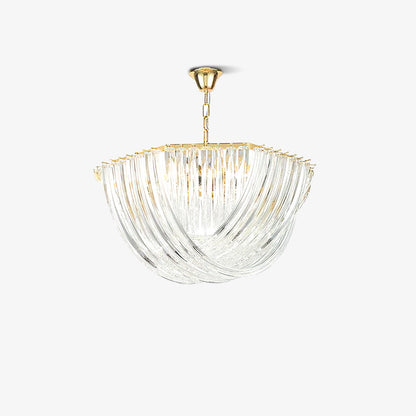 Elegant Trevi Glass Chandelier - Adjustable Height, Energy Efficient