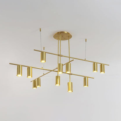 Tribes Chandelier - Elegant Lighting Fixture with Adjustable Height &