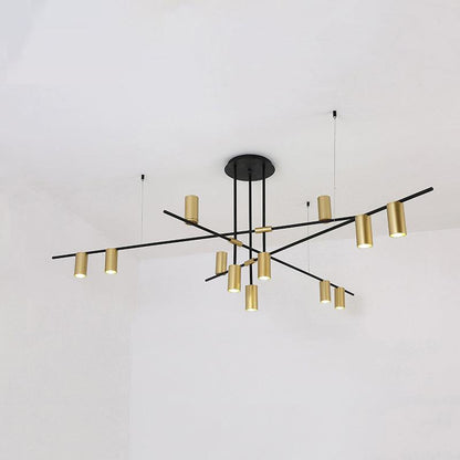 Tribes Chandelier - Elegant Lighting Fixture with Adjustable Height &