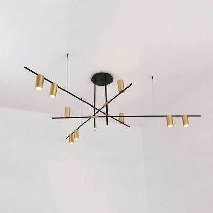 Tribes Chandelier - Elegant Lighting Fixture with Adjustable Height &