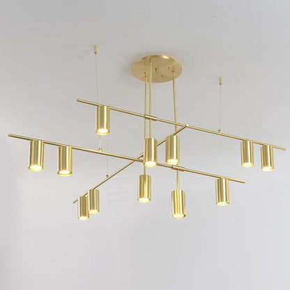 Tribes Chandelier - Elegant Lighting Fixture with Adjustable Height &