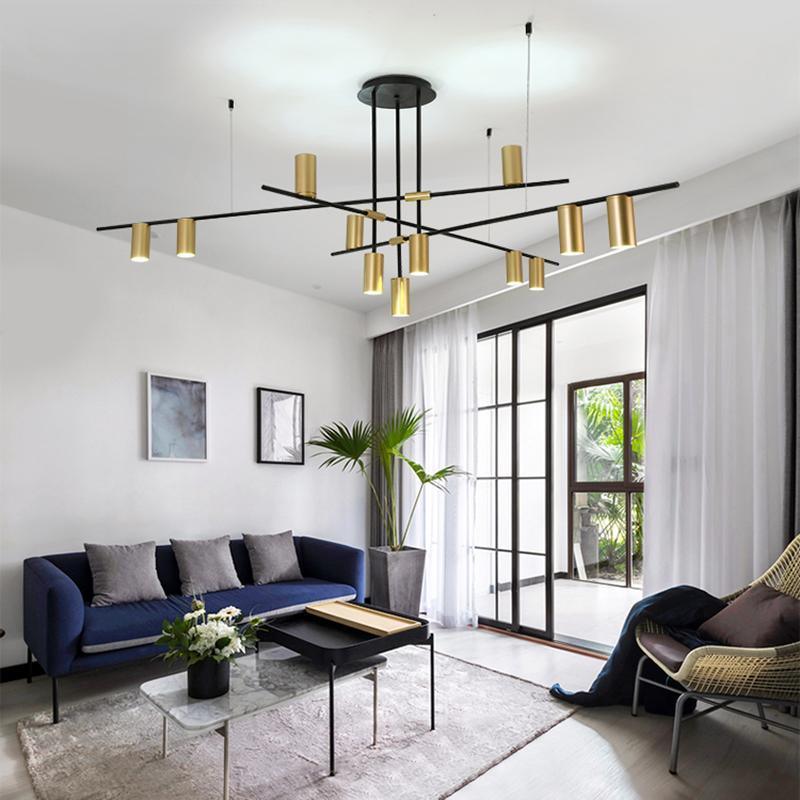 Tribes Chandelier - Elegant Lighting Fixture with Adjustable Height &