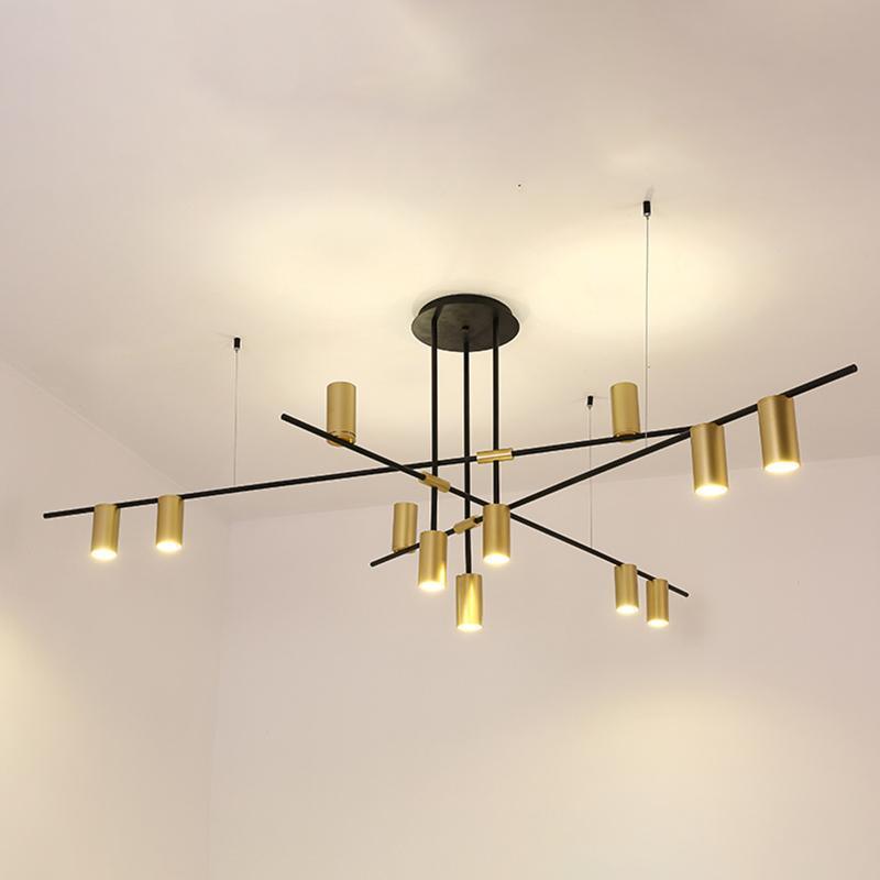 Tribes Chandelier - Elegant Lighting Fixture with Adjustable Height &