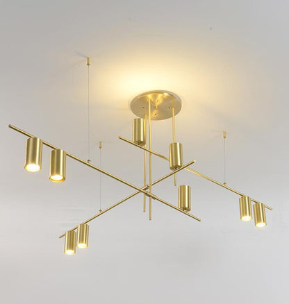 Tribes Chandelier - Elegant Lighting Fixture with Adjustable Height &