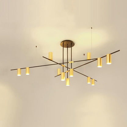 Tribes Chandelier - Elegant Lighting Fixture with Adjustable Height &