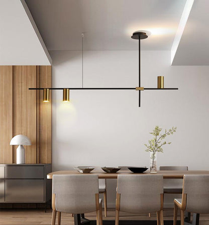 Tribes Chandelier - Elegant Lighting Fixture with Adjustable Height &
