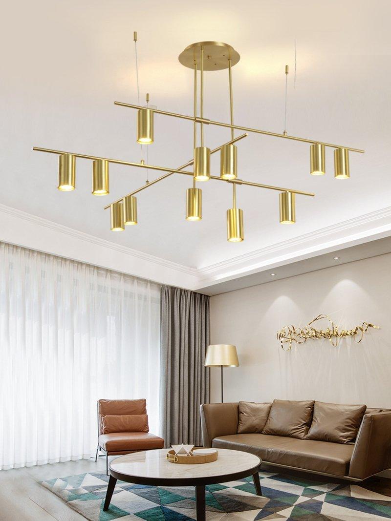 Tribes Chandelier - Elegant Lighting Fixture with Adjustable Height &