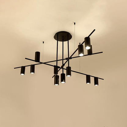 Tribes Chandelier - Elegant Lighting Fixture with Adjustable Height &