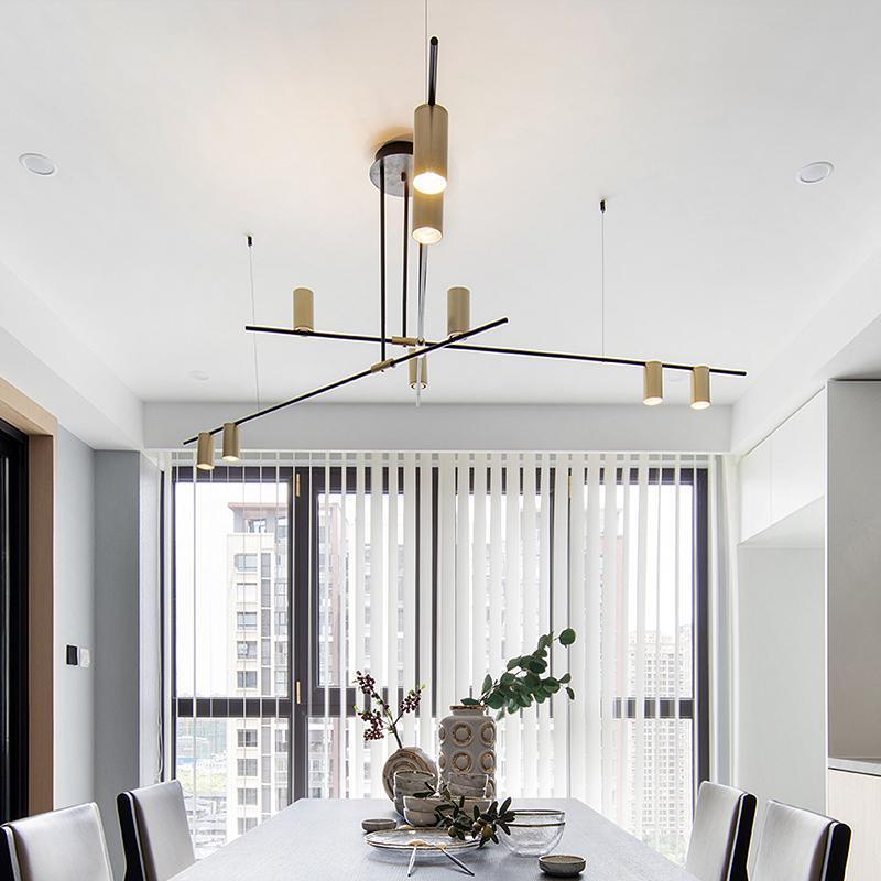 Tribes Chandelier - Elegant Lighting Fixture with Adjustable Height &