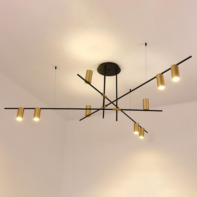 Tribes Chandelier - Elegant Lighting Fixture with Adjustable Height &