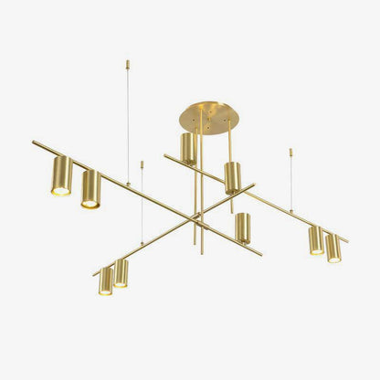 Tribes Chandelier - Elegant Lighting Fixture with Adjustable Height &