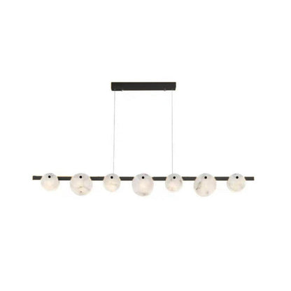 Trinidad Alabaster Chandelier - Elegant Design, Adjustable Height