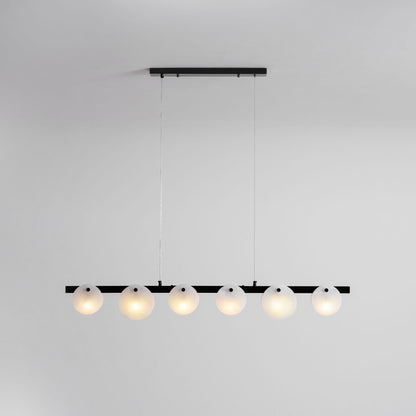 Trinidad Alabaster Chandelier - Elegant Design, Adjustable Height